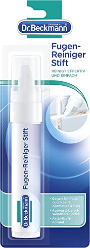 Dr. Beckmann Fugen-Reiniger Stift | für Bad und Küche | entfernt schnell und einfach Schmutz von Seife, Kosmetika, Fett, etc. | 36 ml