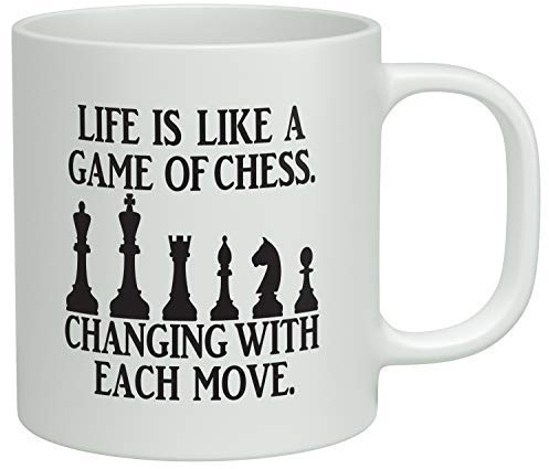 Life is Like a Game of Chess Changing with Each Move Coffee Mug Ceramic Tea Cup