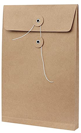Dokumententasche Papier A5 Aktenordner 10 Stück Ordnungsmappe Pappe Ordner Mappe Kraftpapier Dokumentenmappe Set Brieftasche Sortiert Aktenmappe Dokumente Projektmappe Arbeitsmappe für Schule Büro Uni