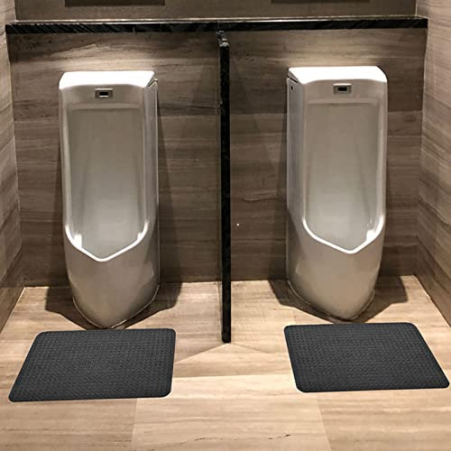 Fadiadem Tapis de Sol Antidérapants pour Urinoir (Paquet de 2), Tapis d'Urinoir de Toilette Protecteur de Sol de Salle de Bain, Tapis de Sol Urinoir Réutilisable/Lavable