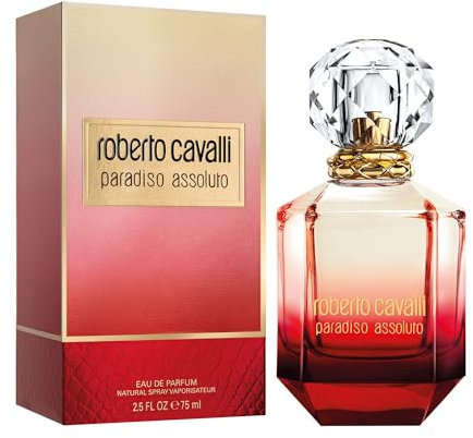 Roberto Cavalli Paradiso Assoluto, Eau de Parfum da Donna, Fragranza floreale speziata, 75 ml