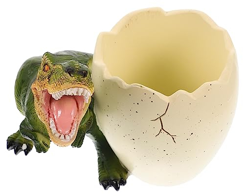 STOBOK Dinosaurier Stifthalter Harz Mit Ei Design Desktop Stiftebehälter Aufbewahrung Dekorativer Stiftehalter Für Kinder Und Büro