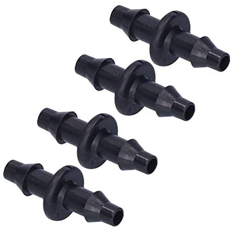 100PCS 4/7 Conector de 2 Vías, Conector de Púas Conector de Manguera de 2 Vías Conector de Manguera de 2 Vías, Adaptador de Manguera Recta Conector de Riego por Goteo Accesorio