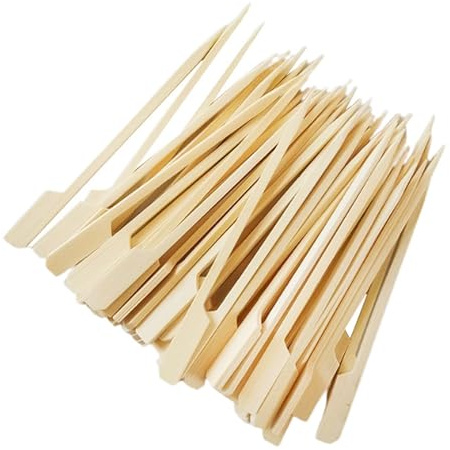 CAPACITEA 100 pcs 12cm Bamboo Teppo Skewers for Cocktail, Appetizers, Fruit, BBQ Paddle Sticks