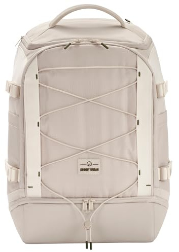 Johnny Urban Rucksack Herren & Damen Beige - Jack - Daypack für Travel Freizeit Sport - Tagesrucksack mit vielen Fächern - 16 Zoll Laptopfach & Trolley Strap - Wasserabweisend