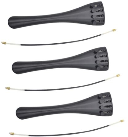 BESTonZON 3 Sets Saitenhalter Für Cello Langlebiges Cello Instrumentenzubehör Feinstimmer Saitenhalter 4 Loch er Miniatur Grammophon Teile