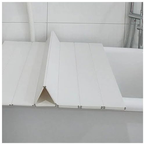 Suixtil Klappbare staubdichte Badewannenabdeckung, PVC-Badewannenisolierung, wasserdichte Badewannenabdeckung aus Kunststoff, für Heim-Spa-Badgestelle(80x180x0.6cm)