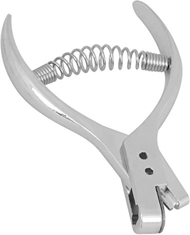 KooingTech Pinza forata per cartelloni di prova, 10,5 x 7 cm, larghezza di taglio 2 mm, modello Notcher, pinza da cucito per designer e sarti