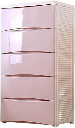 SHANYAYALI Aufbewahrungsschrank, Spind, Kindergarderobe, Schubladentyp mit großem Fassungsvermögen, mehrlagiger Kunststoff, geeignet für Wohnzimmer, Schlafzimmer, Kinderzimmer, 60 x 40 cm (Rosa, 4