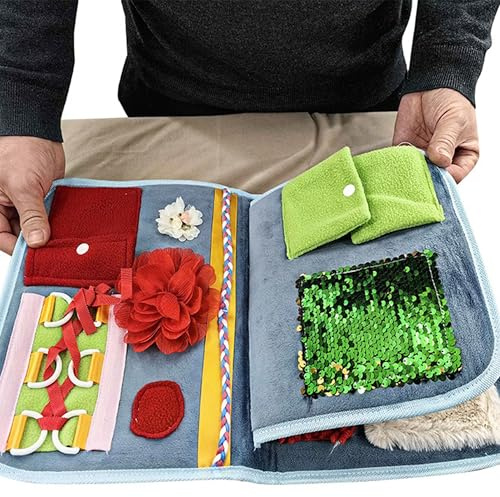 XUBX Couverture sensorielle apaisante, Produits de démence pour les personnes âgées, Cadeaux et activités pour les personnes âgées atteintes de la maladie d'Alzheimer ou de démence