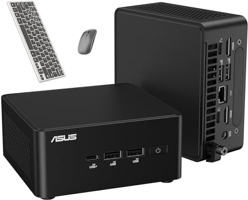 ASUS NUC 14 Pro Mini Desktop Computer, Intel Ultra 7 155H (16C/22T, Up to 4.8GHz), 64GB DDR5 RAM, 2TB PCIe SSD, Win 11 Pro Mini PC with Intel Arc GPU, Type-C, WiFi 6E, Thunderbolt 4, VESA Mount