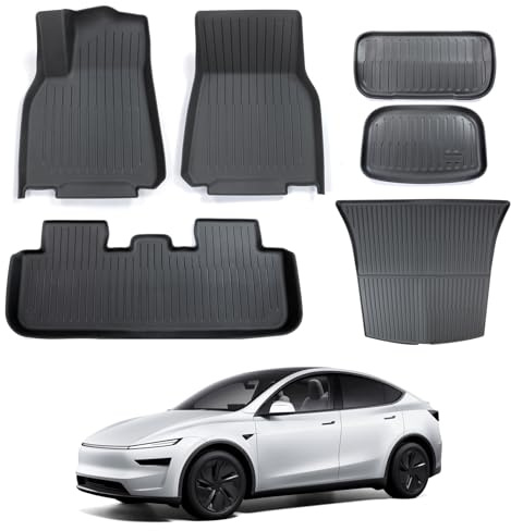 Arcoche Kofferraummatten und Fußmatten für Tesla Model Y 2025 2026 Juniper