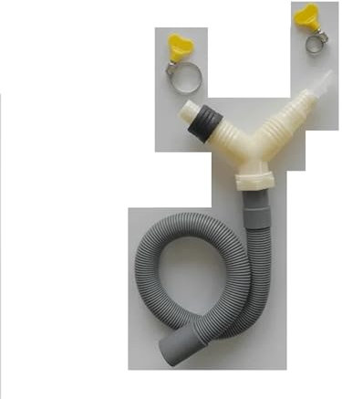 Drainage Tee Adapter for Washing Machine Dryer - Drain Pipe Fitting with 0.3m Extended Drainage Hose - Replacement Part for Efficient Drainage Solution