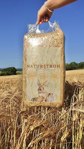Natur-Stroh für Kleintiere, 1 kg, Premium Qualität 6er Pack