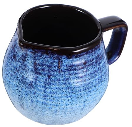 CHICAMPERA Tazza Ceramica Elegante Per Latte e Caffè Lattiera Antigoccia Con Design Versatile Per Preparazioni Di Bevande Calde Per Cucina e Caffetteria