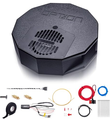 Option Subwoofer Kit kompatibel mit Skoda Superb III (Typ 3Y, Baujahr ab 2023) - Passiver Reserverad-Subwoofer DRIVE10BR-P im Plug & Play Set (für Canton-Soundsysteme)