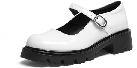 DREAM PAIRS Mary Jane Platform Pumps Shoes for Women | Women's Closed Toe Chunky Block Heel Ankle Strap Pumps Cute Dress Shoes
