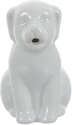 TOYANDONA Ceramic Mini Milk Pitcher 40ml White Dog Design Sauce Cup with Handle for Home Kitchen and Restaurant Creamer Jug