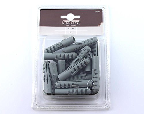 Qualitäts Dübel Set Marke FIXTECH® 12mm 25 Stück