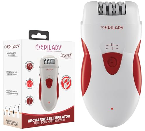 Epilady Legend 4 | Cordless Epilator Hair Removal Device for Women, 2 Speed Bikini Trimmer, Electric Shaver for Women, Rechargeable Body Hair Remover