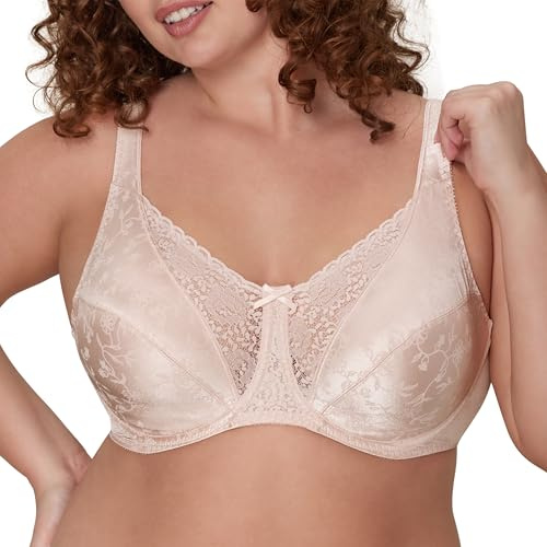 PLAYTEX Womens Secrets Love My Curves Signature Floral Underwire Full Coverage Us4422 Bras, Sandshell, 40D US