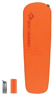 Sea to Summit - Ultralight Self Inflating Isomatte Small - Ultraleichte & robuste Schlafmatte - Delta Core-V-Technologie - Pillow Lock-System - 2,5 Jahreszeiten - Wandern - Orange - 520g