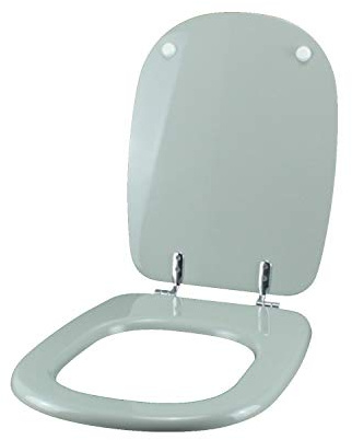 Copriwater Ideal Standard TESI GRIGIO SUSSURRATO Cerniera Cromo-Sedile-Asse Wc
