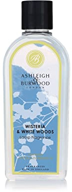 ASHLEIGH & BURWOOD | Wisteria & White Woods Lamp Fragrance | 500 ml | Made in the UK | Floral Scent