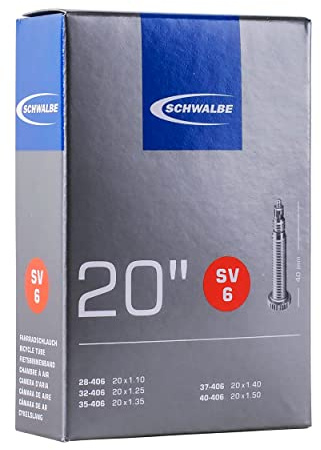 Schwalbe SV6 Schlauch, 50,8 x 3,8 cm, Schwarz