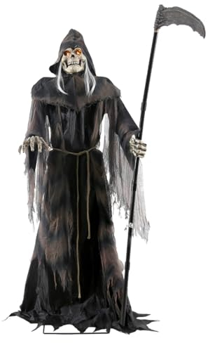 Horror-Shop Greifender Sensenmann Halloween Deko Figur