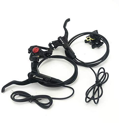 Zoom Hydraulische Scheibenbremse für E-Bike HB-875-E Vorne & Hinten Set Kein Rotor (Schwarz)