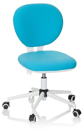hjh OFFICE 670969 Snurrstol för barn kid VIVO - Designkontorsstol som växer med barnet, Sitthöjdsjustering, Lämplig för barn mellan 5 och 13 år, Stort färgurval