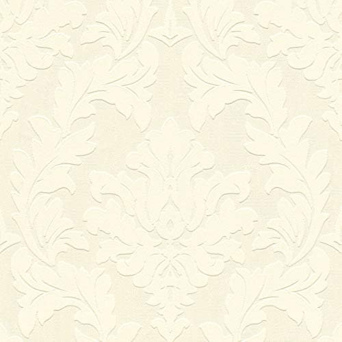 Papier peint intissé baroque Tapisserie chambre 335801 33580-1 Architects Paper Castello | Beige/Crème/Gris | Rouleau (10,05 x 0,52 m) = 5,23 m²