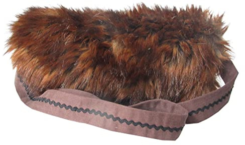 Muff, Handwärmer, braun, Kunstpelz, gefüttert, wattiert