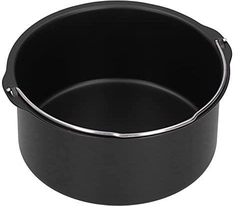 Barril para pasteles, moldes para hornear antiadherentes redondos, cesta para hornear pan con asa para freidora de aire 7 pulgadas, accesorios para freidoras, for uso en repostería, horneado y cocina