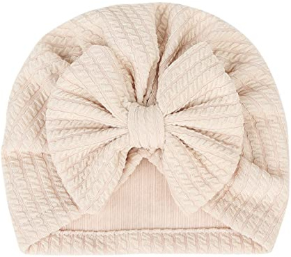 LICHENGTAI Baby Turban Hüte Neugeboren Kopfband Turban Haarbänder Taufe Headwrap Newborn Stirnband Kleinkind Mädchen Taufe Headwear Cap Mütze Hut für Baby Jungen Mädchen 0-2 Jahre