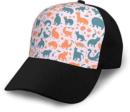 Klassische Sportkappen, Trucker-Kappen, farbige Einhorn-Baseballmützen, Unisex-Erwachsene, personalisiert/verstellbar/Baumwolle