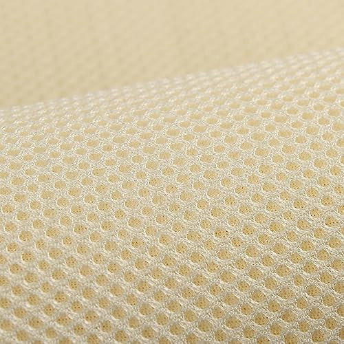 Tissu en maille pour haut-parleur 1 x 1,6 m - Anti-poussière et insonorisé - Fait à la main - Tissu d'ameublement - Filtre acoustique radio - Tissu de protection (beige)