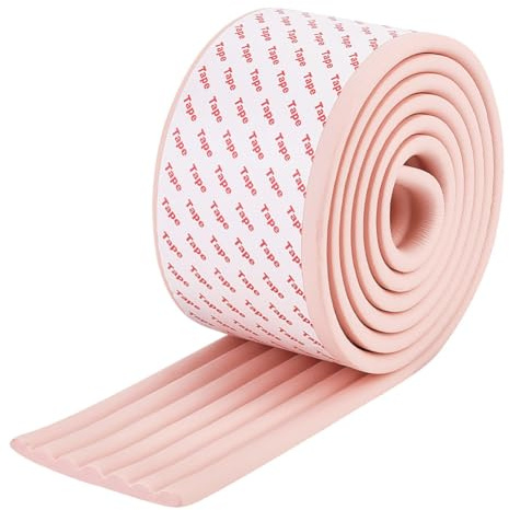 OLYCRAFT 2m Bunk Bed Ladder Pads 80mm Pink Self Adhesive Pad for Stairs | NBR Foam Build with Strong Adhesive Backing, Easy Peel Stick Installation, for Stair Steps Furniture Corners Refrigerator