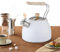 Bollitore in acciaio inox, fischietto, bollitore con fischio in acciaio inox da 2,5 l, bollitore ad acqua calda, per stufa con manico resistente al calore per acqua