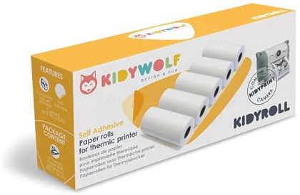 KIDYWOLF - Klebepapier zu Sofortbildkamera 5 Rollen