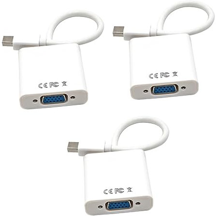 Uonlytech 3piezas Adaptador Mini Displayport Femenino Convertidor De Video para Proyector y Pantallas Compatible y Pc