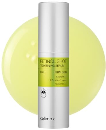 celimax The Vita A Retinol Shot Tightening Serum, 30ml | Reines Vitamin A, Peptid, Porenverfeinerung, Falten, Feine Linien, Straffe Haut, Anti-Aging, Retinol-Serum für das Gesicht