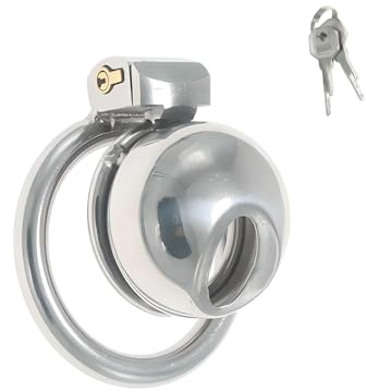 Keuschheitskäfig Herren Klein Sexspielzeug Chastity Cage Männer Dicker Peniskäfig aus Metall mit Verdecktem Schloss und 2 Schlüsseln Keuschheitsgürtel Verhindert das Entweichen des Penis (45mm)