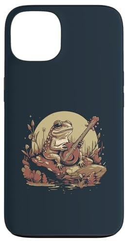 Lustiger Frosch Banjo Musik Natur Froschliebhaber Hülle für iPhone 13