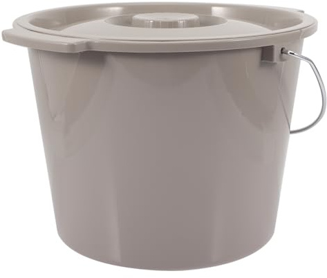 Orinal de Plástico Grueso con Tapa y Asa para Adultos | Pp Reutilizable, Fácil de Limpiar, Portátil, Uso en Cama, para Niños y Adultos