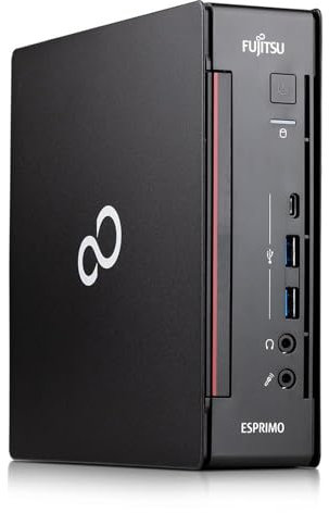 Fujitsu Mini PC Computer Esprimo Q957, Processore Core i5-7400T, Memoria Ram 16Gb, Disco SSD 256Gb NVMe, WiFi, Win 11 Pro (Ricondizionato)