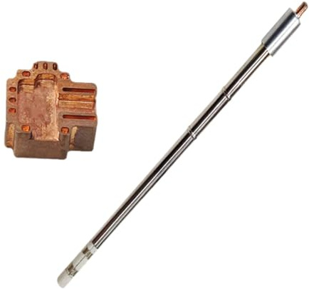 Colcolo Soldering Iron Tip Replacement Tip Special Soldering Tools Control Stick, Heating Core Controller Joystick, Suit for 60W T12 Heating Core, Professional Detachable Tip for Soldering Iron, 13mm