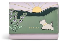 RADLEY London Lavender Fields Women's Leather Medium Flapover Purse, Orchid