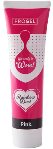 Rainbow Dust ProGel Professionelle Lebensmittelfarbe, Rosa, 100 g